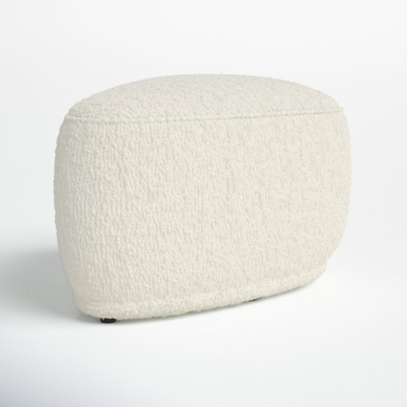 ^_^ 　NOANA ottoman Square Ottoman with Lift Off Top - Gray Faux Leather